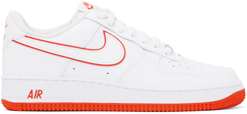 Nike Air Force 1 '07 Shoes 'White/Picante Red' 10
