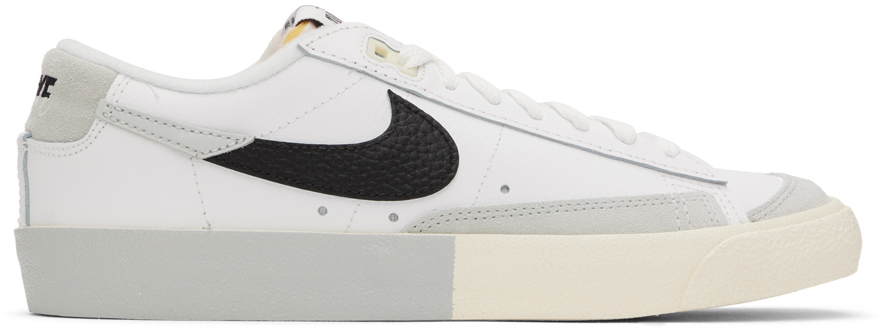 Nike blazer low leather on sale white