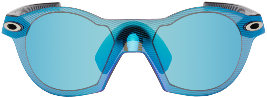 Oakley logo-print blue-tinted Sunglasses - Farfetch