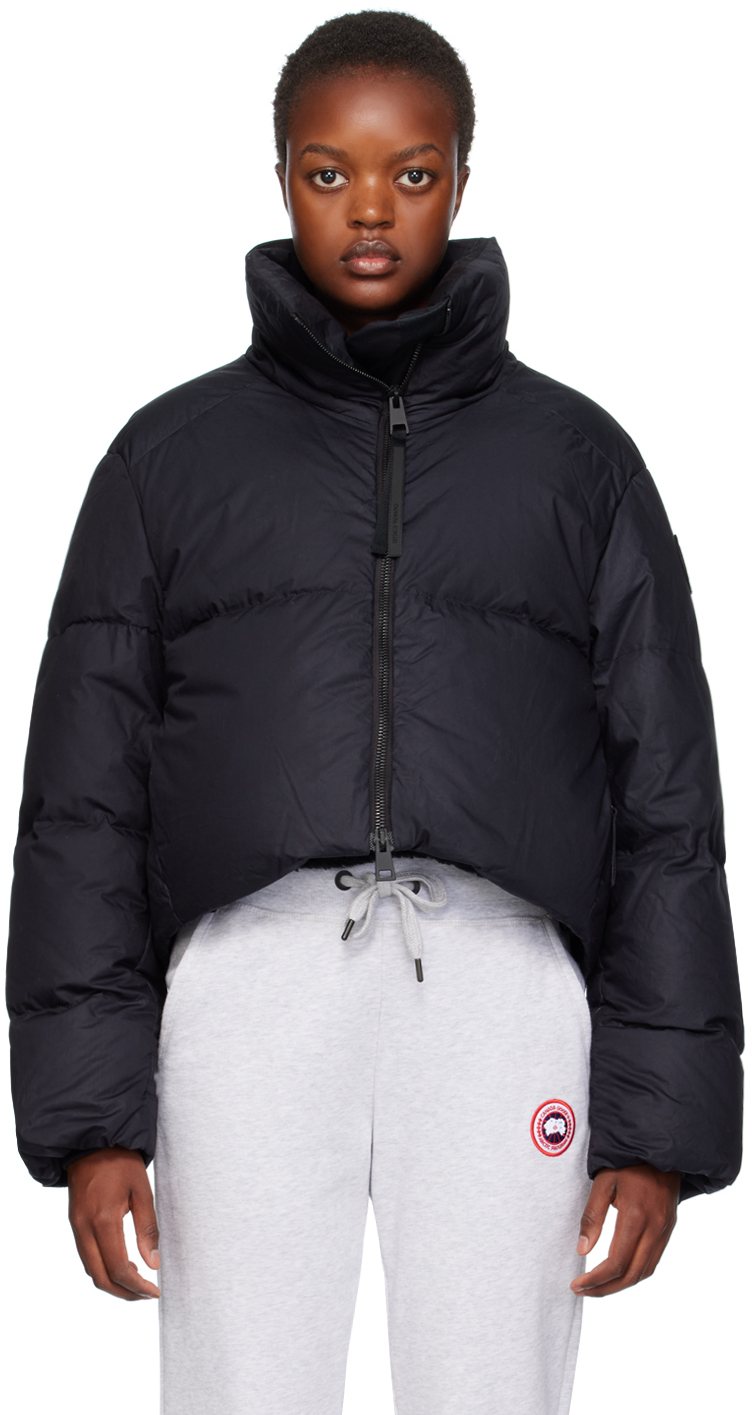 Canada Goose Black Quilted Down Jacket In Nero