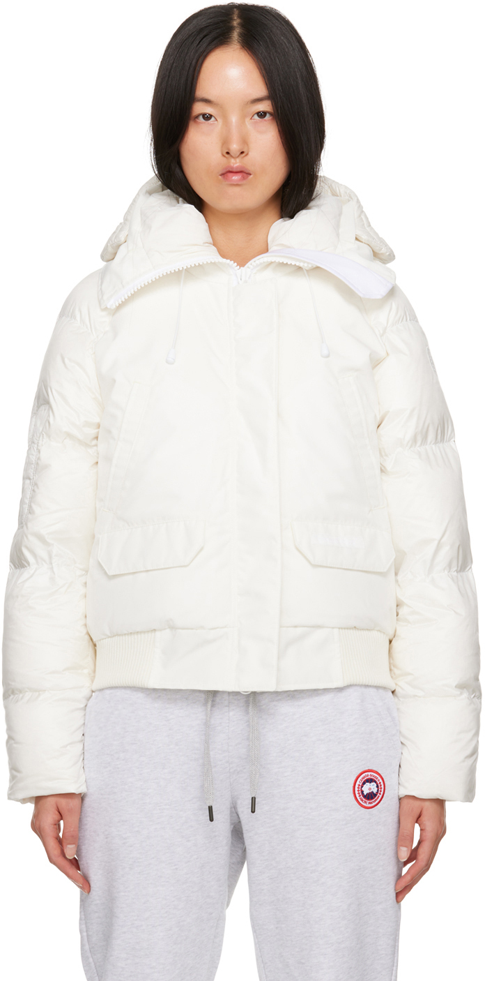 Shop Canada Goose White Paradigm Chilliwack Down Jacket In 433 N.star Wh/bl De