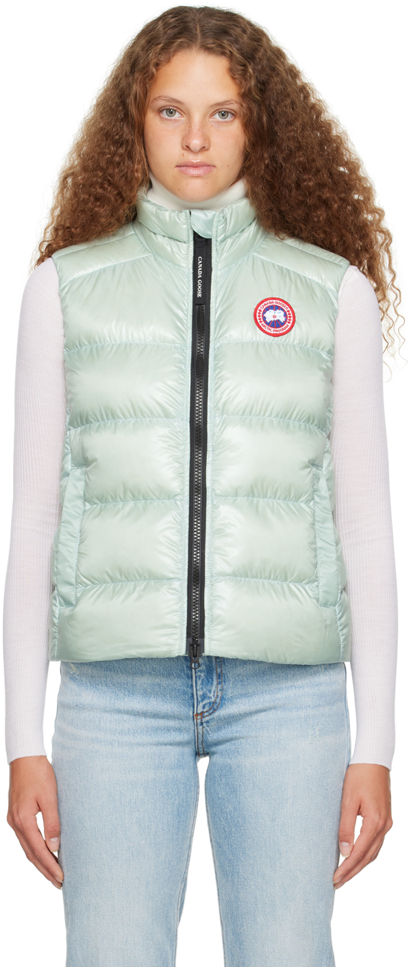 Shop Canada Goose Green Cypress Down Vest In 463 Meltwater