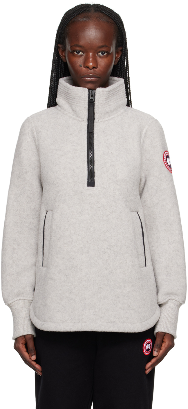 Canada Goose Gray Severn Sweater In 961 Mist Grey