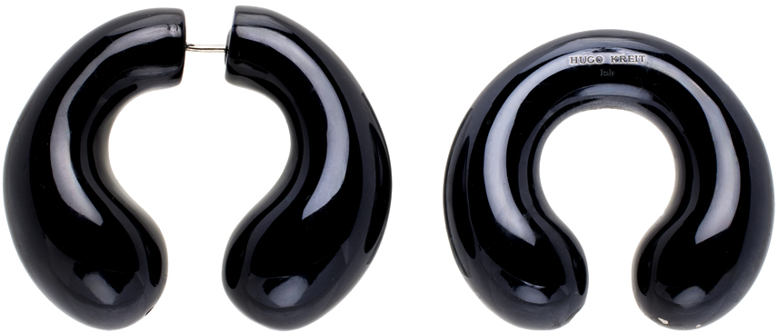 Hugo Kreit Ssense Exclusive Black Pistil Ear Cuff & Earring Set