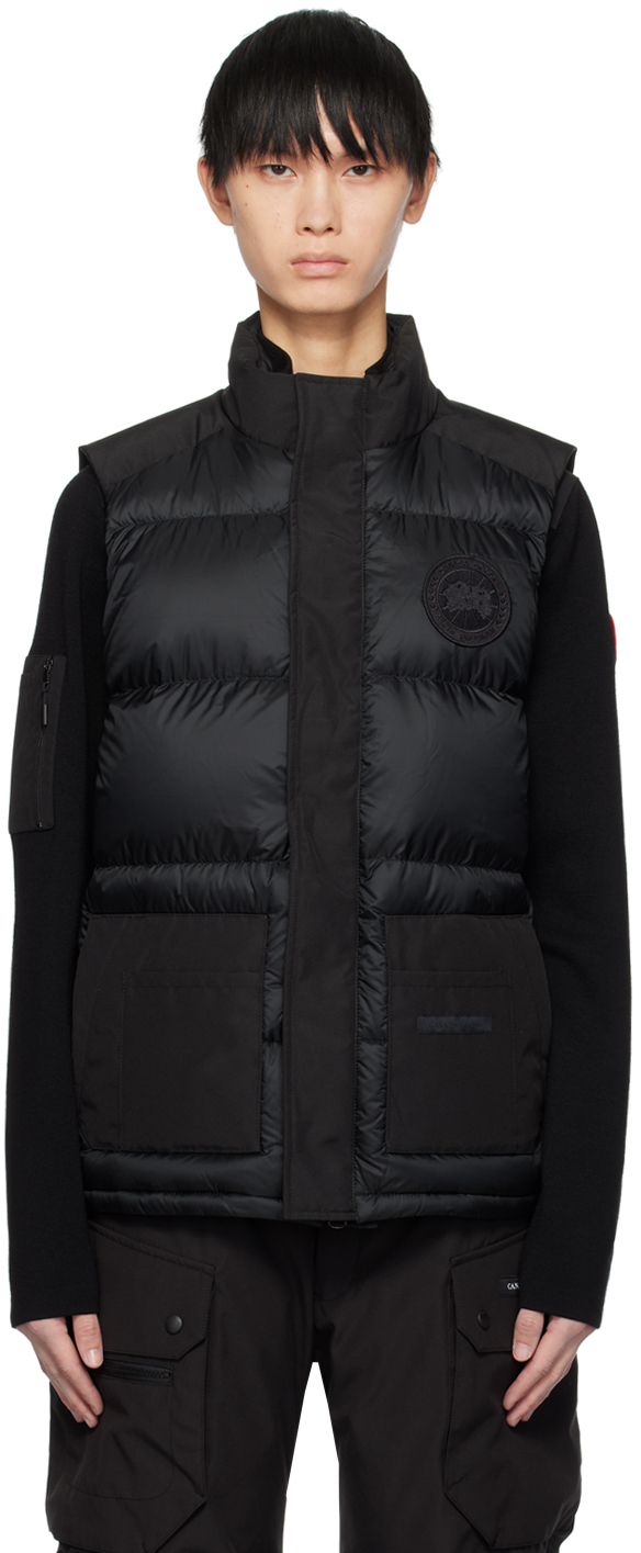 Shop Canada Goose Black 'black Label' Freestyle Down Vest In Black - Noir