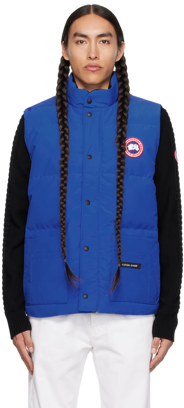 Blue Freestyle Crew Down Vest