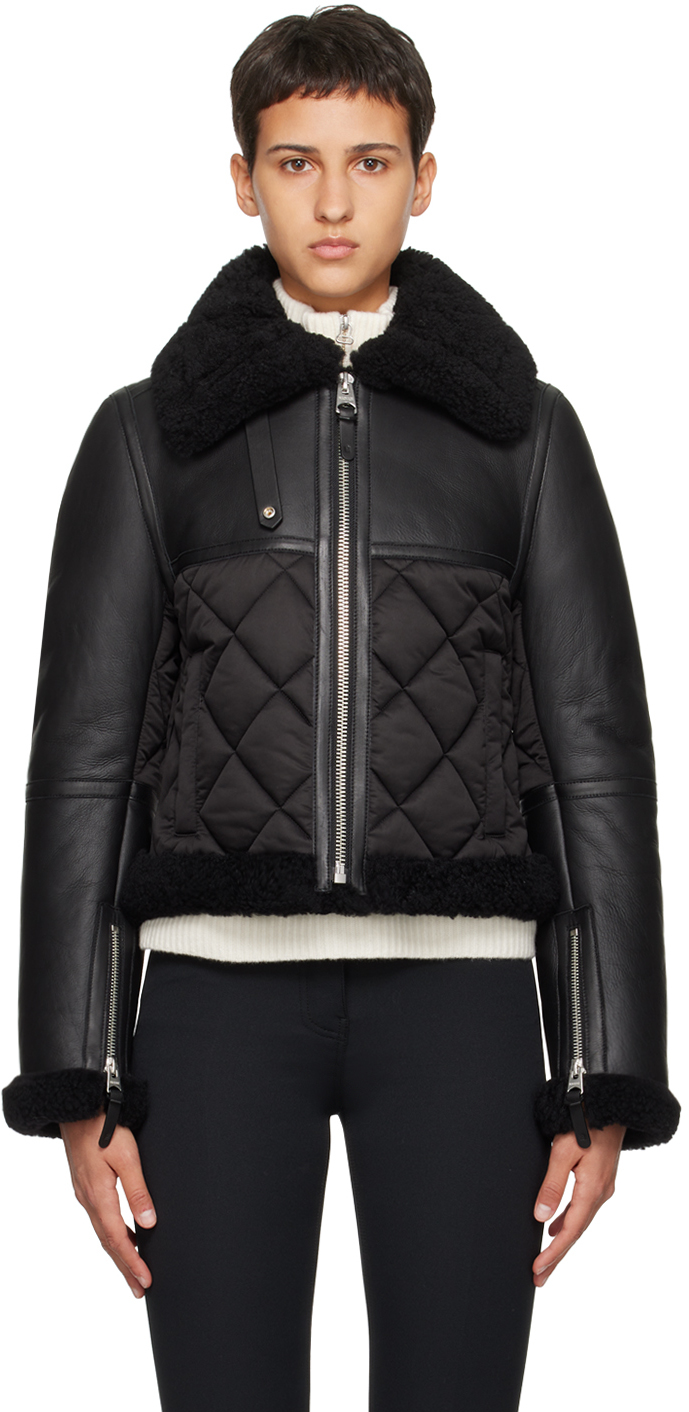 Black Tulip Shearling Jacket