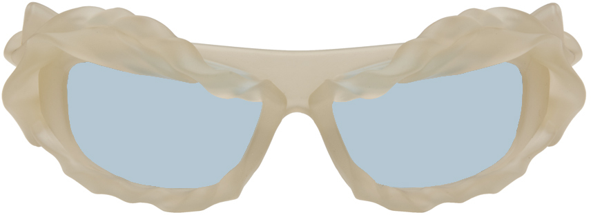 Ottolinger Gray Twisted Sunglasses In Blue