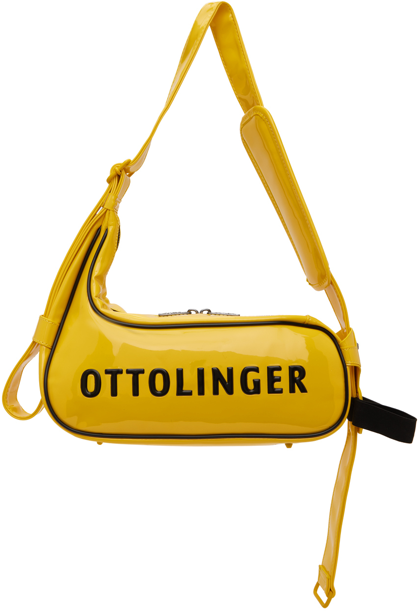 Ottolinger Yellow Puma Edition Racer Shoulder Bag In Lemon Chrome