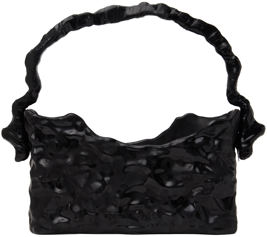 Black Signature Baguette Bag