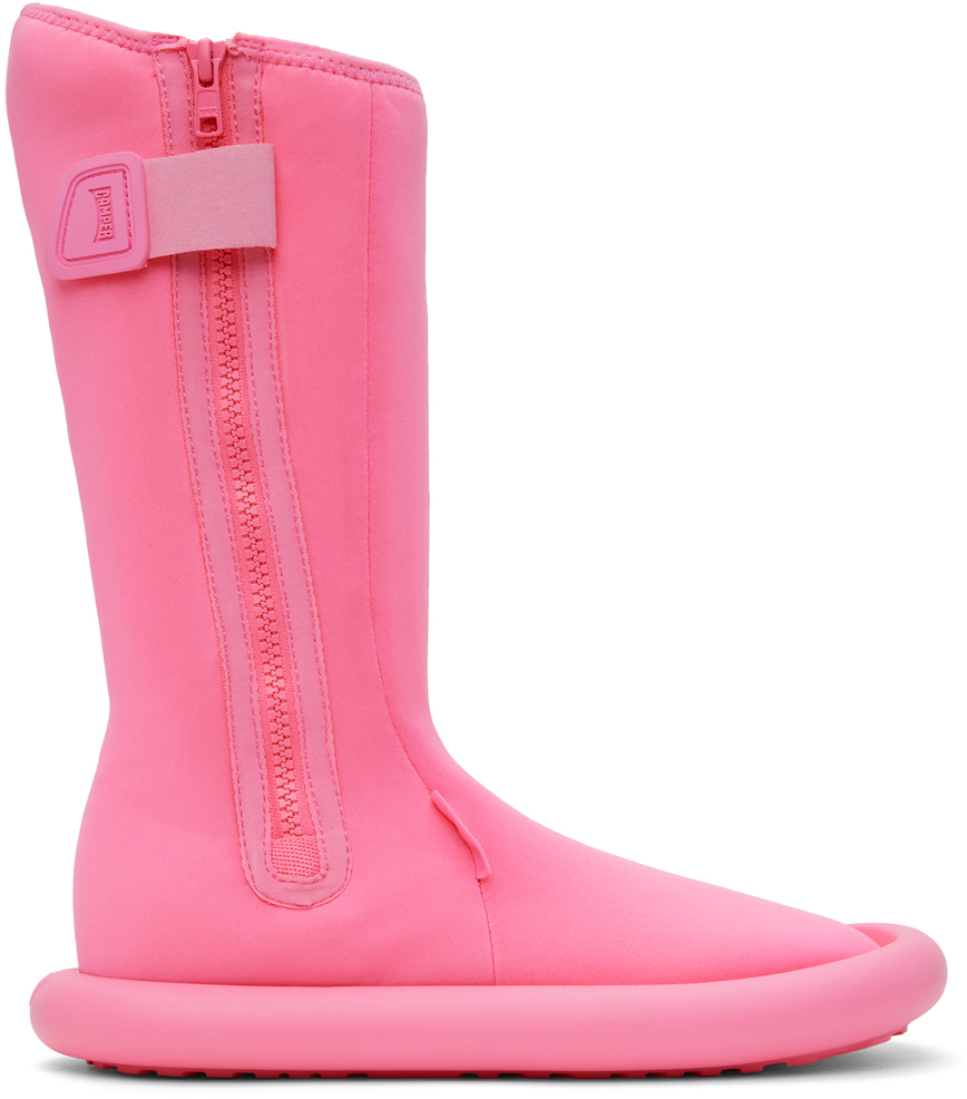 Ottolinger Pink Camper Edition Aqua Boots In Medium Pink Mepink