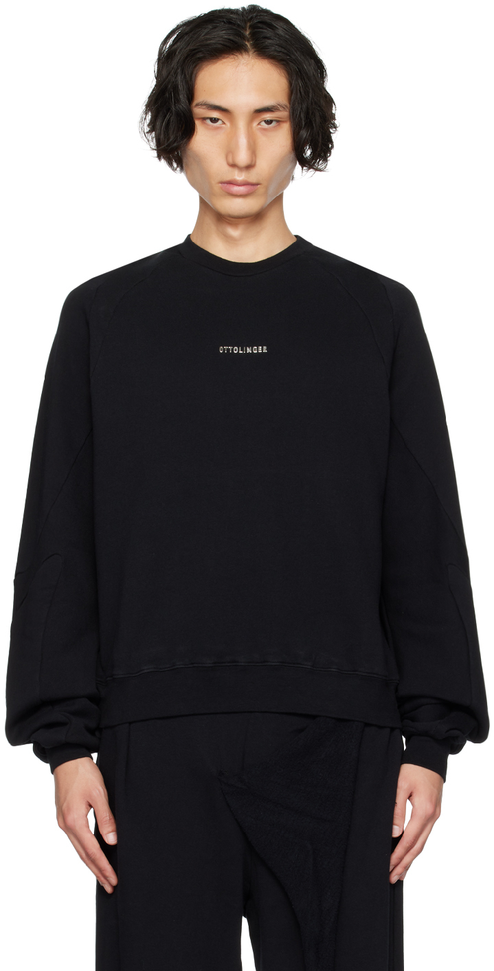 Black Multiline Sweatshirt by Ottolinger on Sale