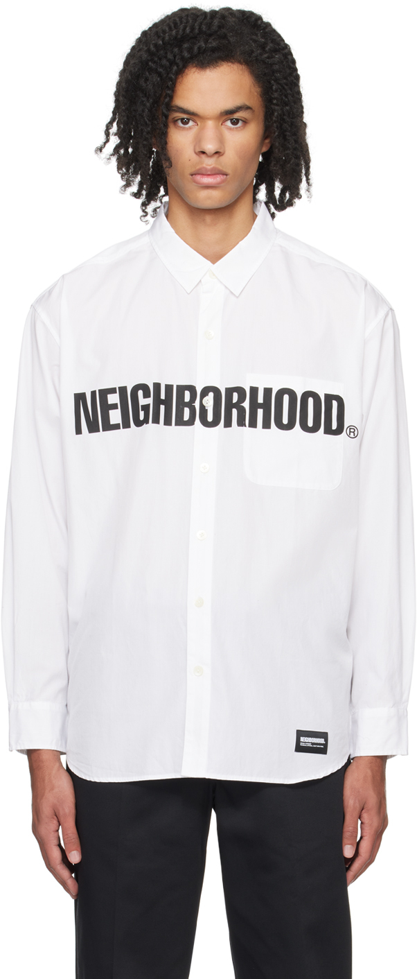 Neighborhood White Printed Shirt