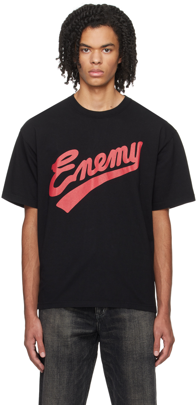 Shop Neighborhood Black Public Enemy Edition T-shirt