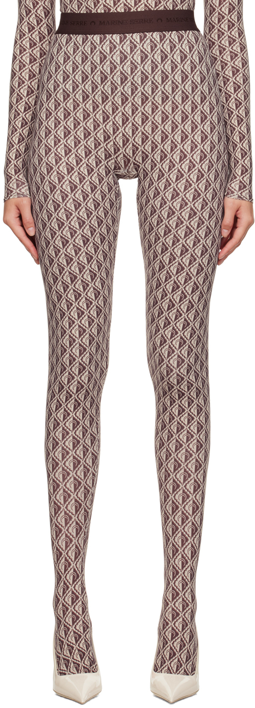 Soft Fleece Lining Patterned Leggings with Elastic Waist - Walmart.com