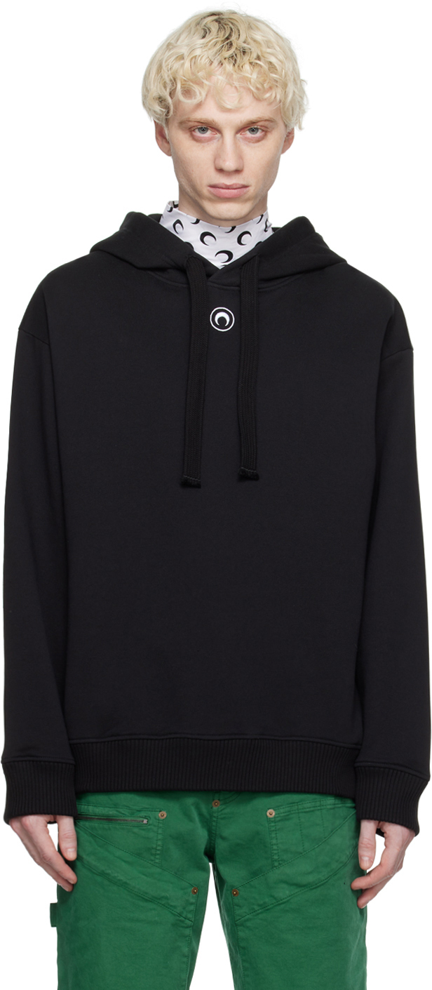 MARINE SERRE BLACK ROSE HOODIE