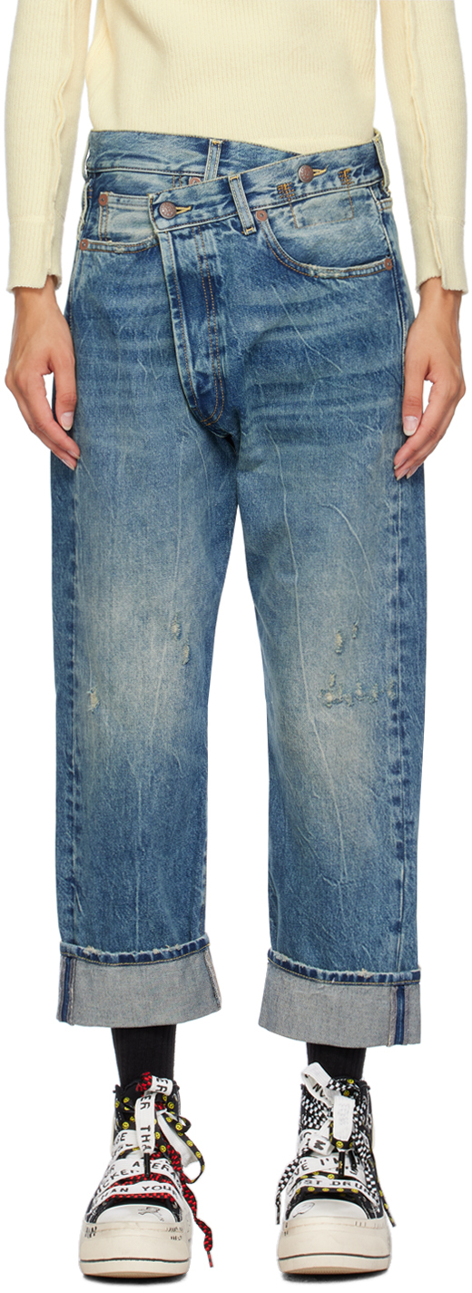 Jean bleu taille d centr e R13 en solde