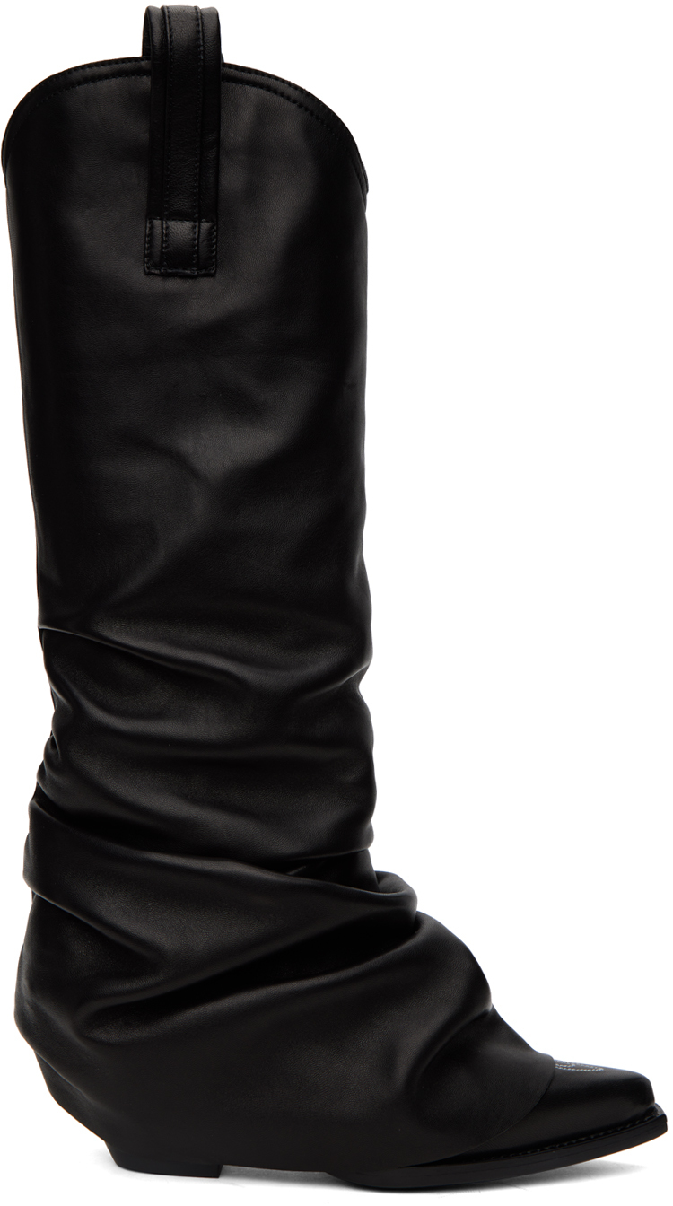 Black Sleeve Cowboy Boots
