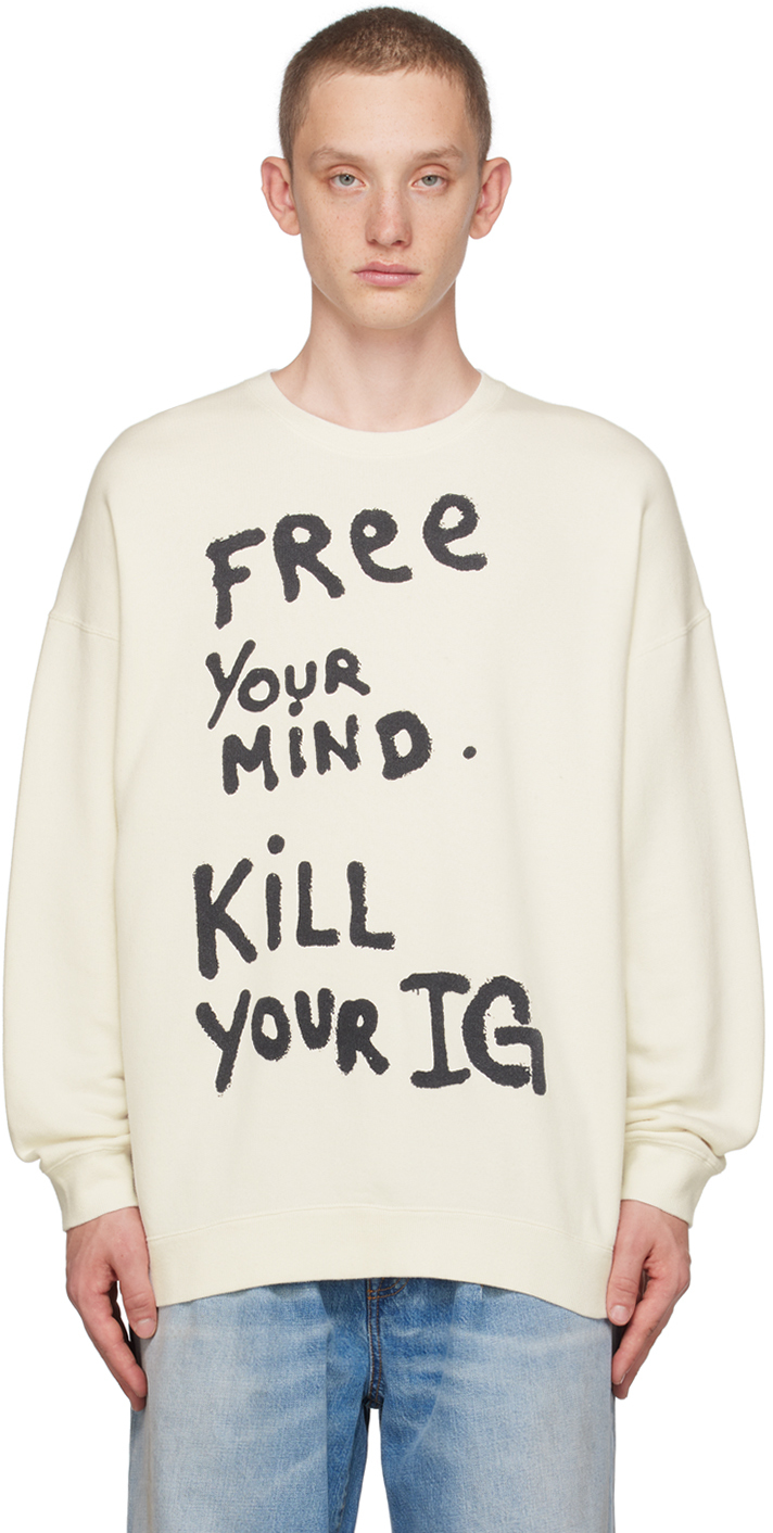 Off White Free Your Mind Sweater by R13 on Sale