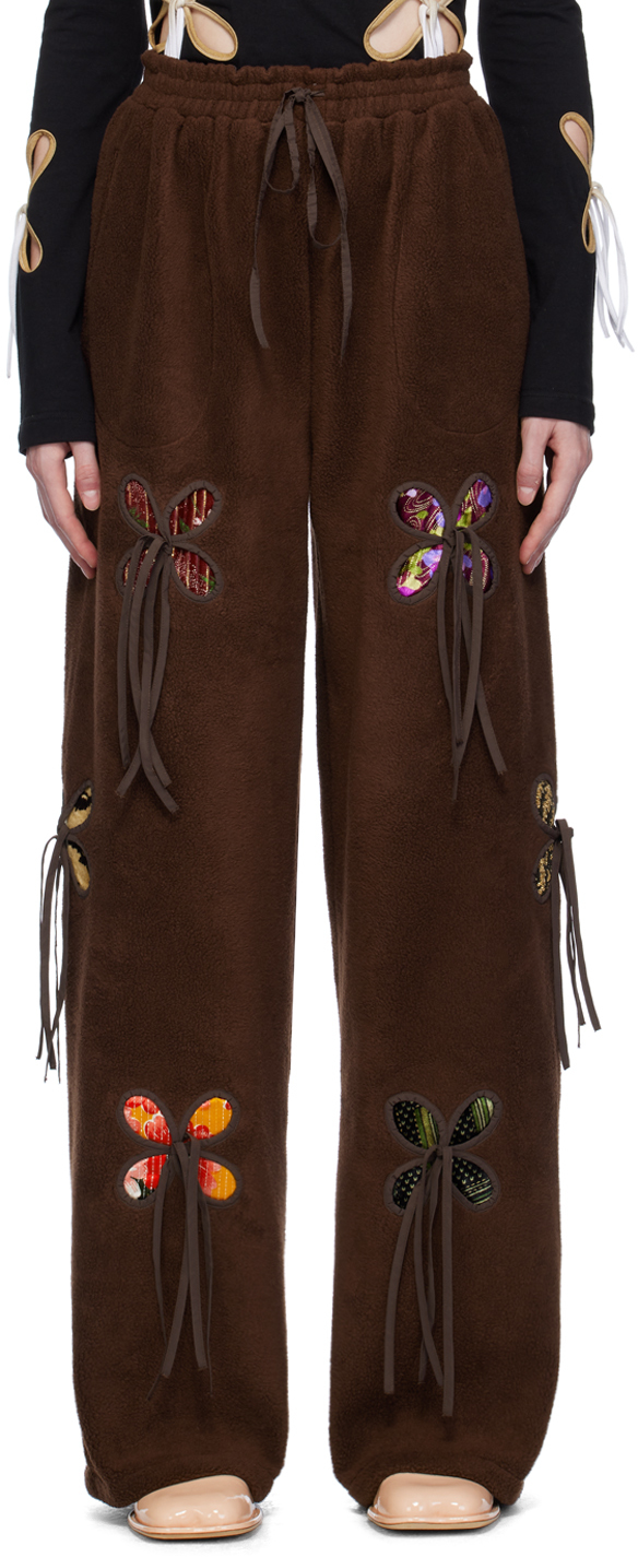 J. Kim Brown Petals Lounge Pants