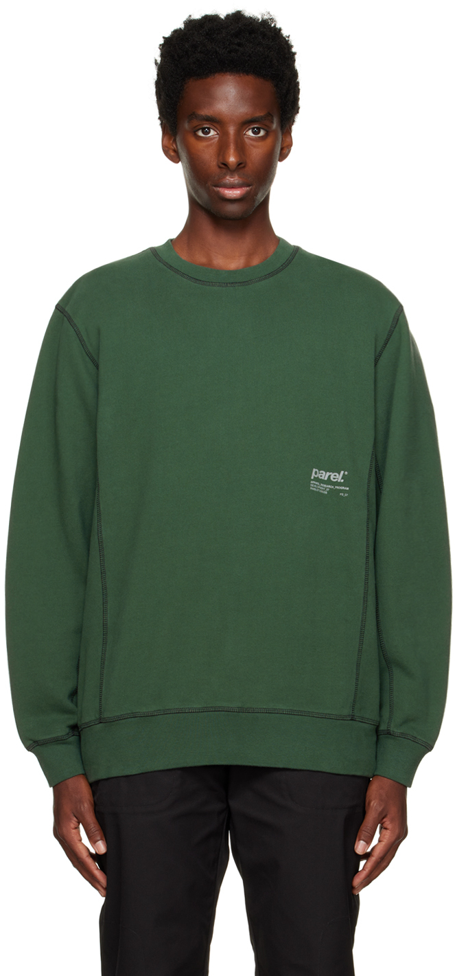 Green Contrast Sweatshirt
