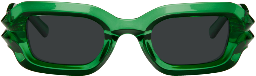 A BETTER FEELING Green Bolu Sunglasses