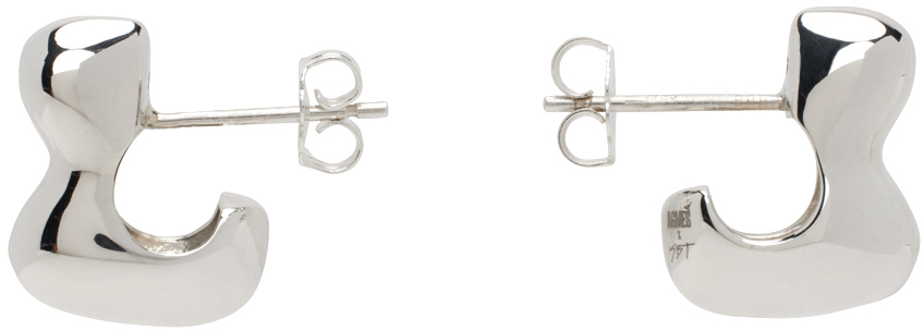 Agmes Silver Simone Bodmer-turner Edition Small Bubble Earrings In Metallic
