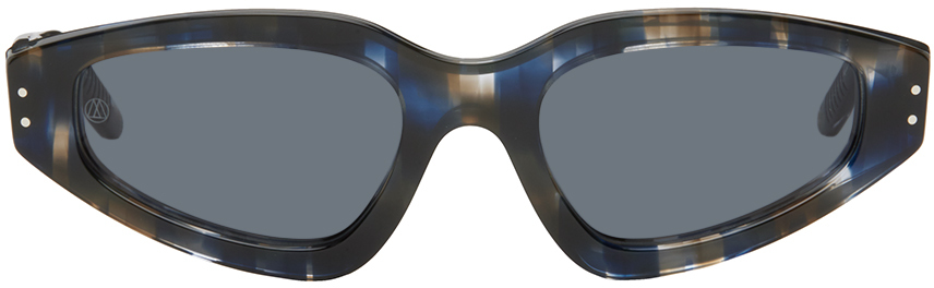 Ottomila Blue Lime Sunglasses In Black