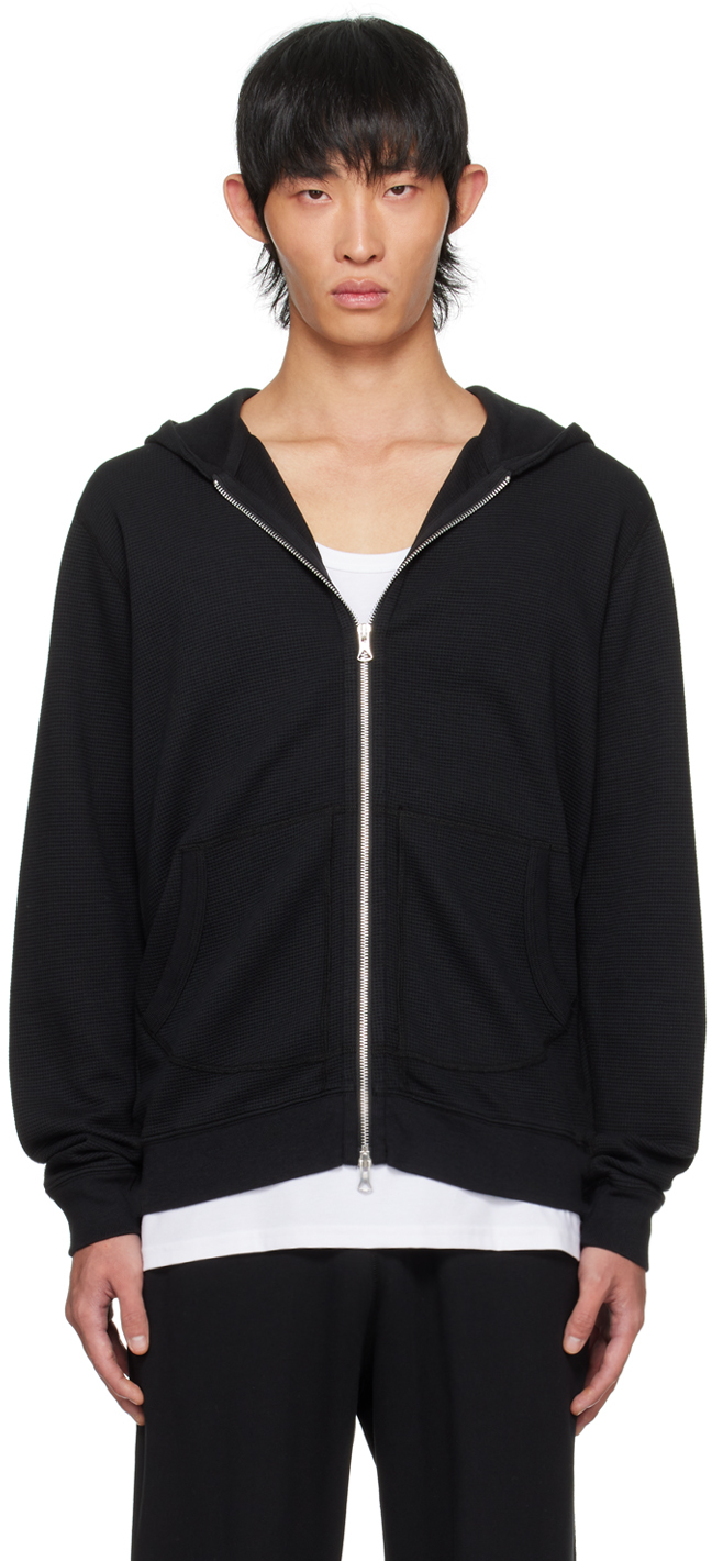 Black Zip Hoodie by Reigning Champ on Sale