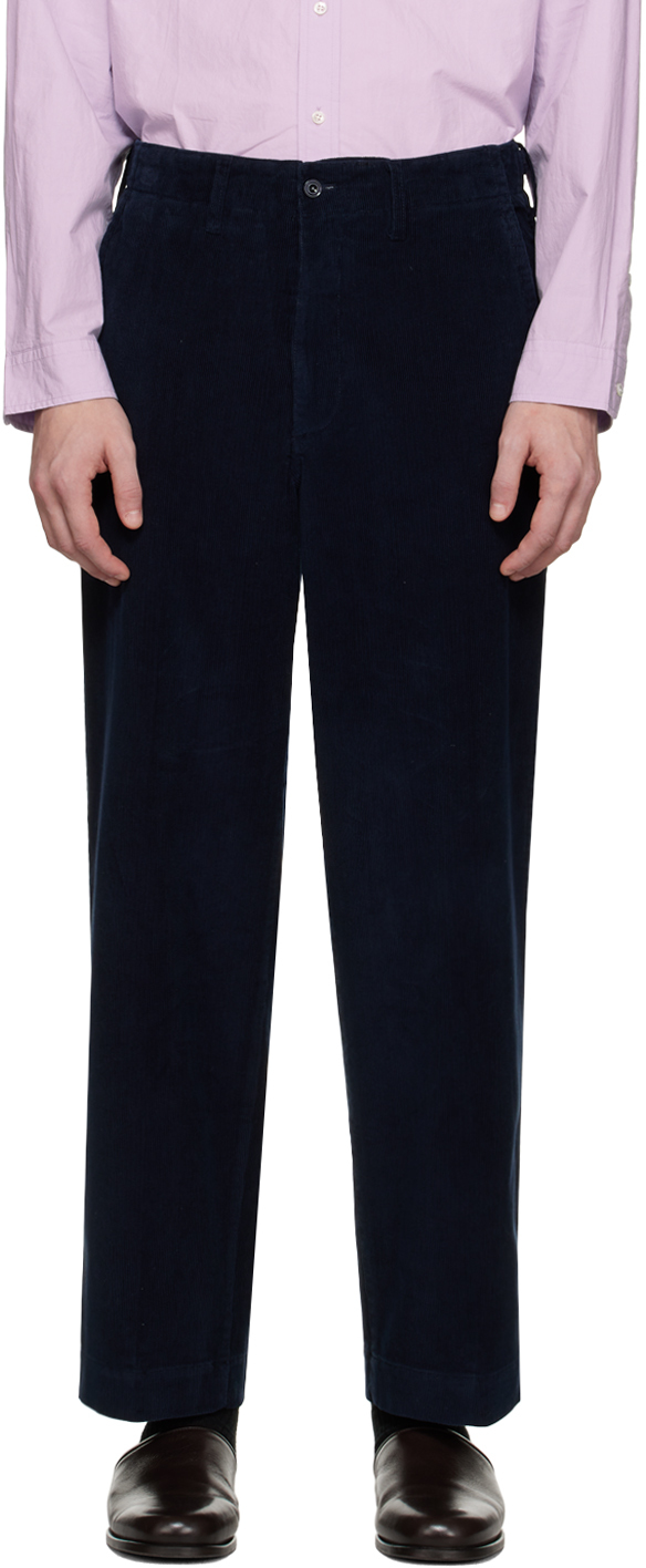 Navy Wide Trousers