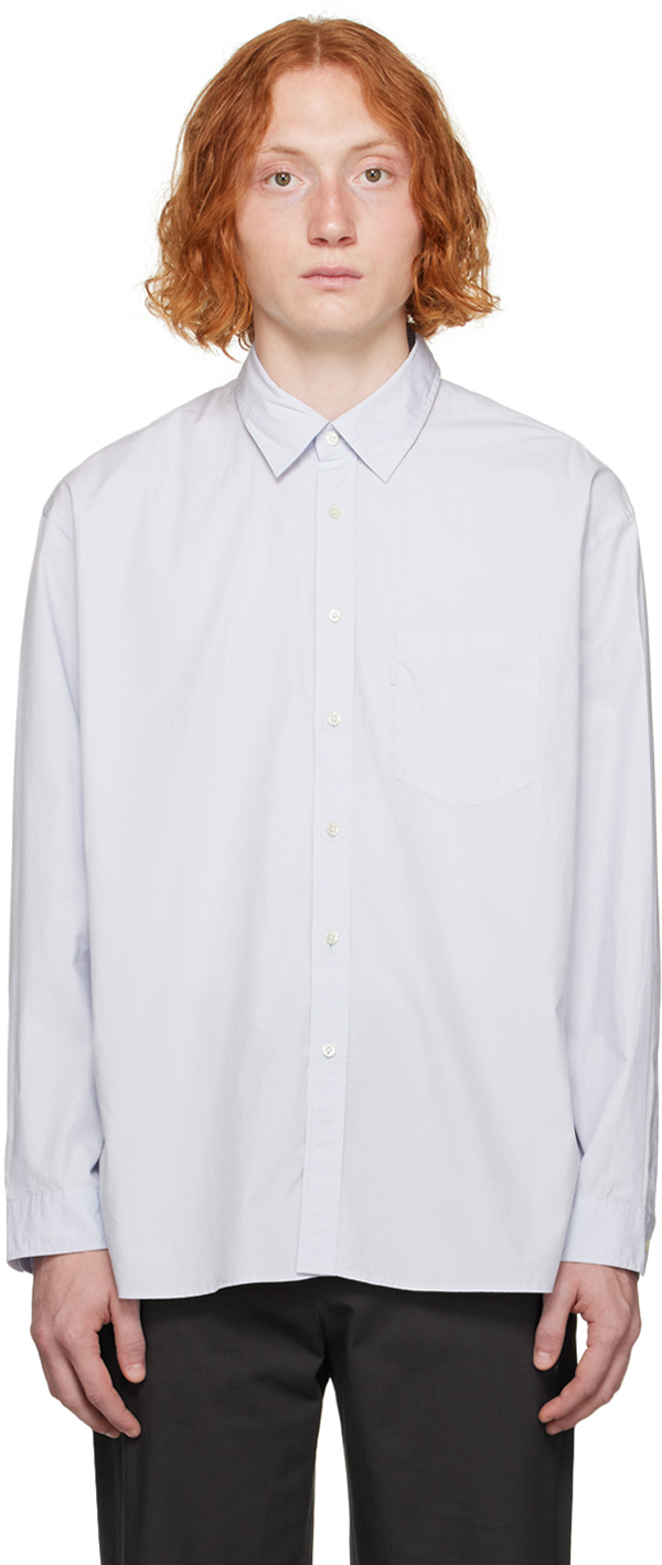 POTTERY: Blue Comfort Shirt | SSENSE