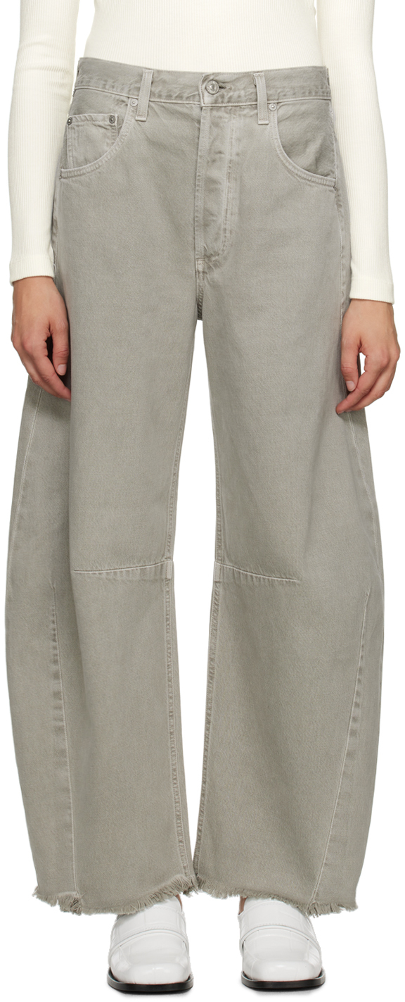 CITIZENS OF HUMANITY GRAY HORSESHOE JEANS