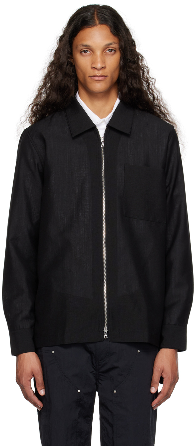 Berner Kuhl Black Zip Shirt In 009 Black