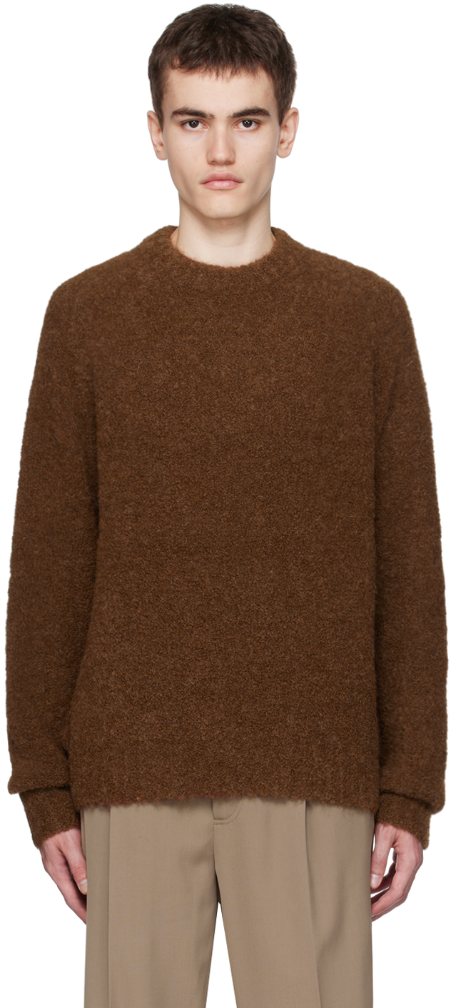 Brown Crewneck Sweater by Berner Kühl on Sale