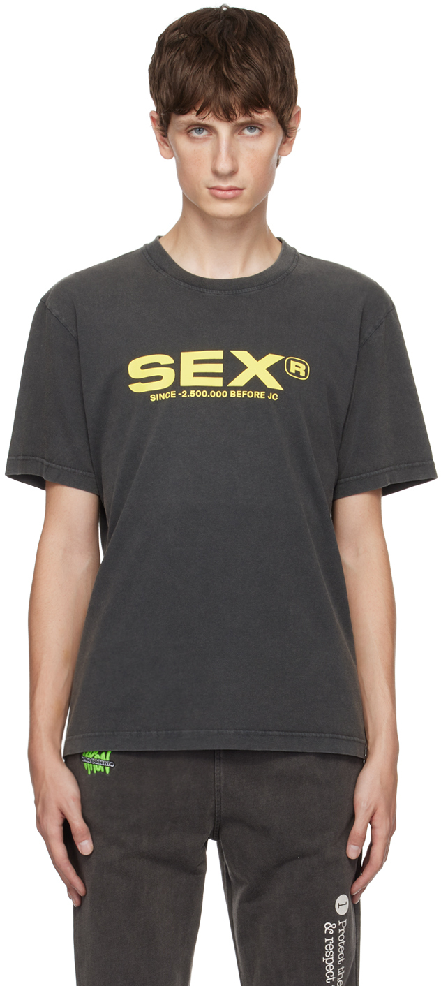 Black Sex T Shirt By Carne Bollente On Sale 