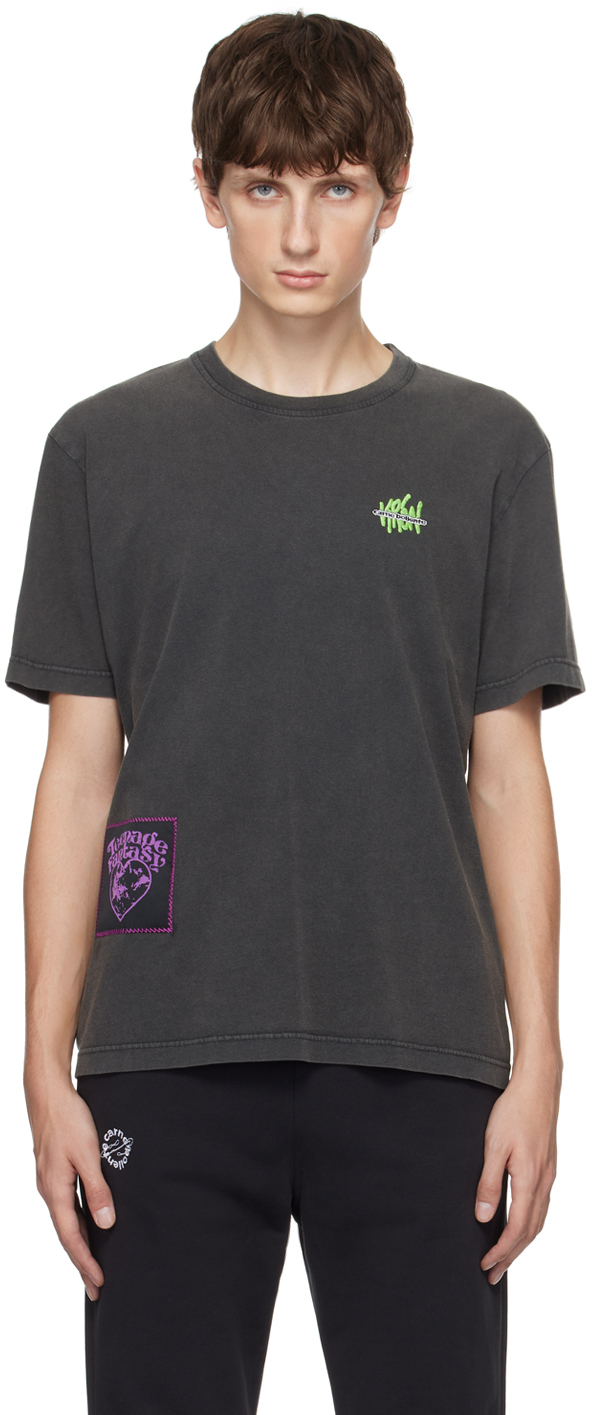 【関税込み】Carne Bollente グレー Earth Beat Tシャツ Gray 'Earth Beat' T-Shirt by Carne Bollente on Sale