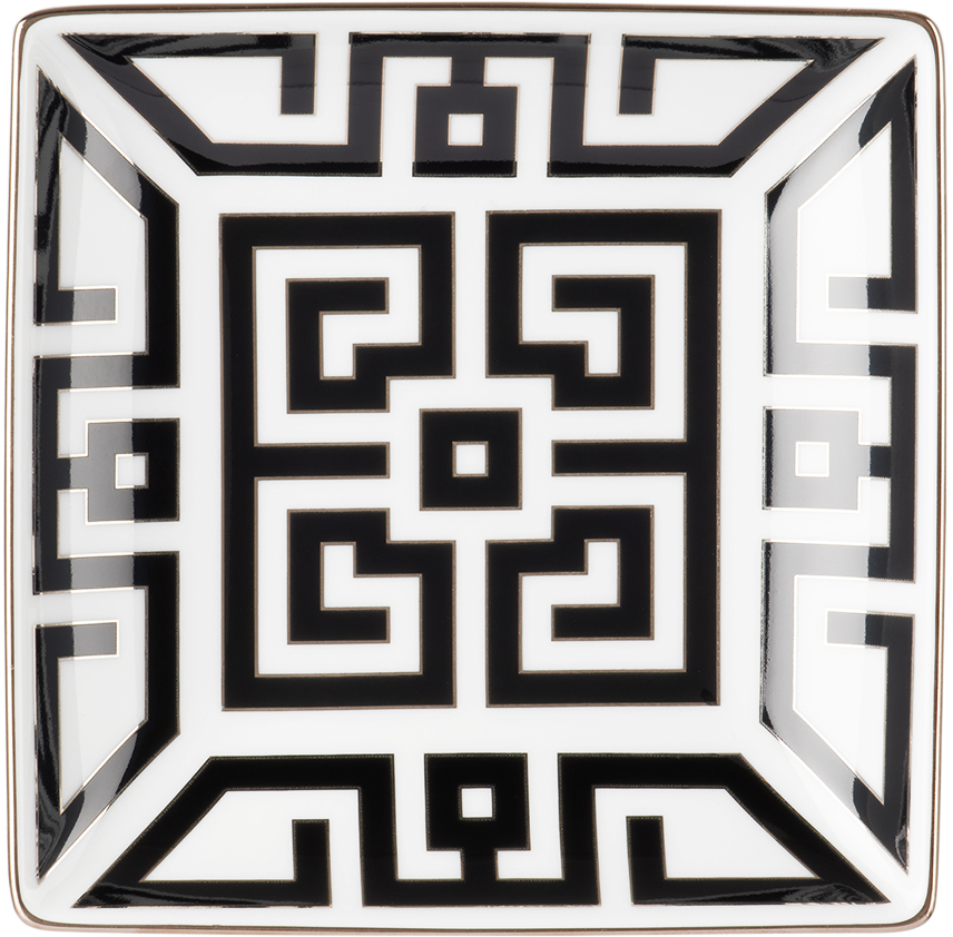Ginori 1735 Black & White Labirinto Change Tray In G00125100