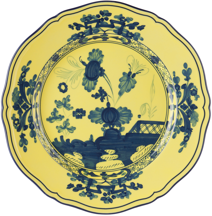 Ginori 1735 Yellow Oriente Italiano Dinner Plate In G00123900