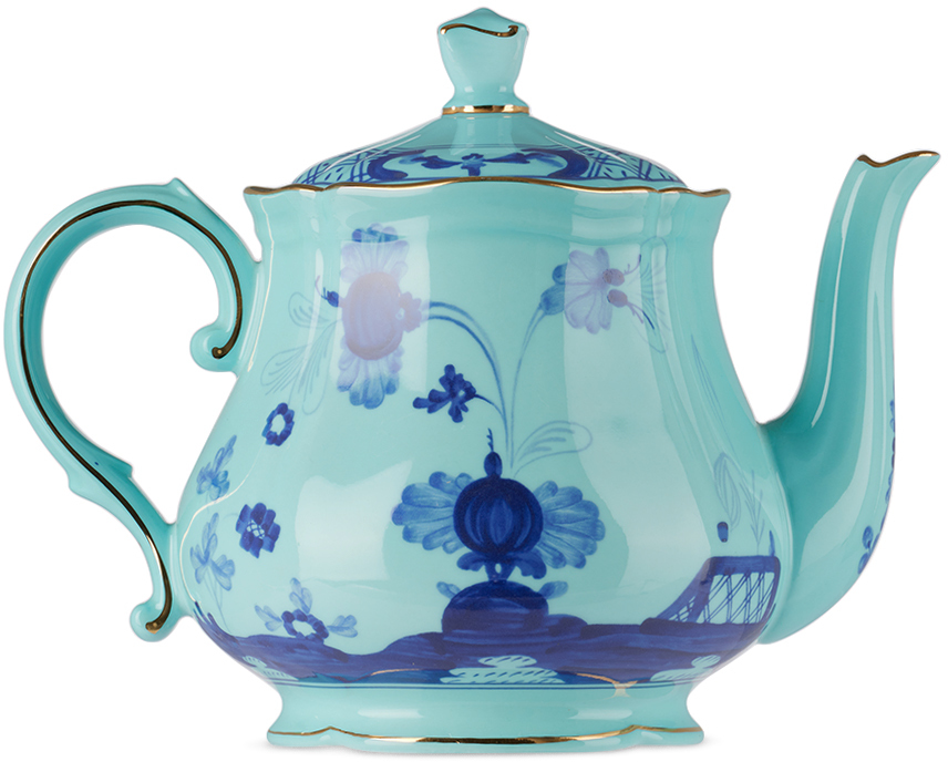 Ginori 1735 Blue Oriente Italiano Teapot In G00124300