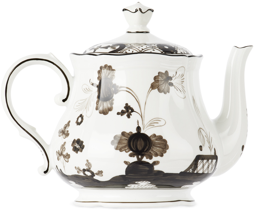 Ginori 1735 White Oriente Italiano Teapot In G00124000