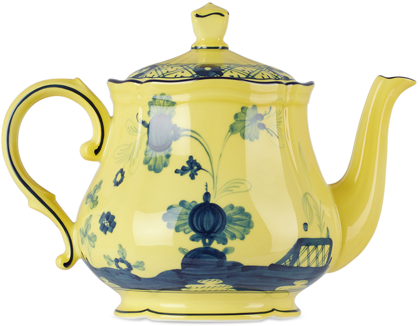 Ginori 1735 Yellow Oriente Italiano Teapot In G00123900