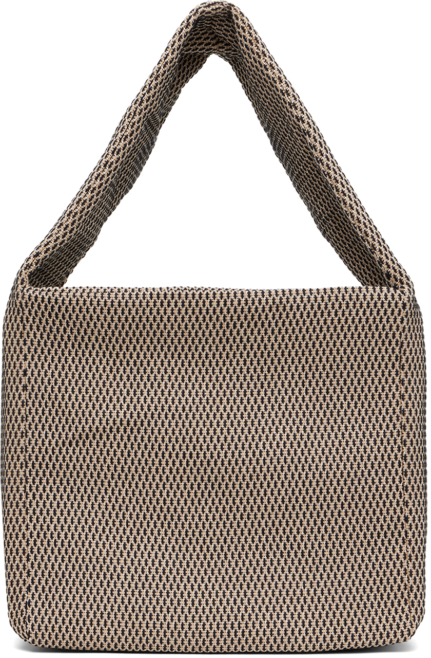 Omar Afridi: Beige & Black Factory Tote | SSENSE