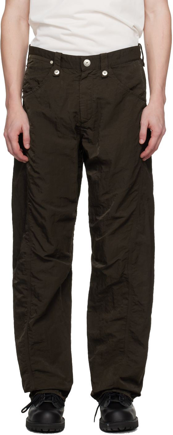 Brown Twisted Trousers