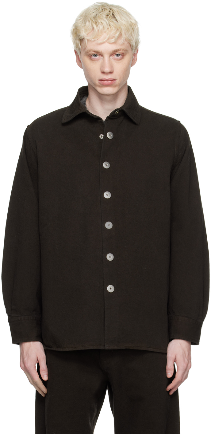 Omar Afridi Brown A Denim Shirt | Smart Closet