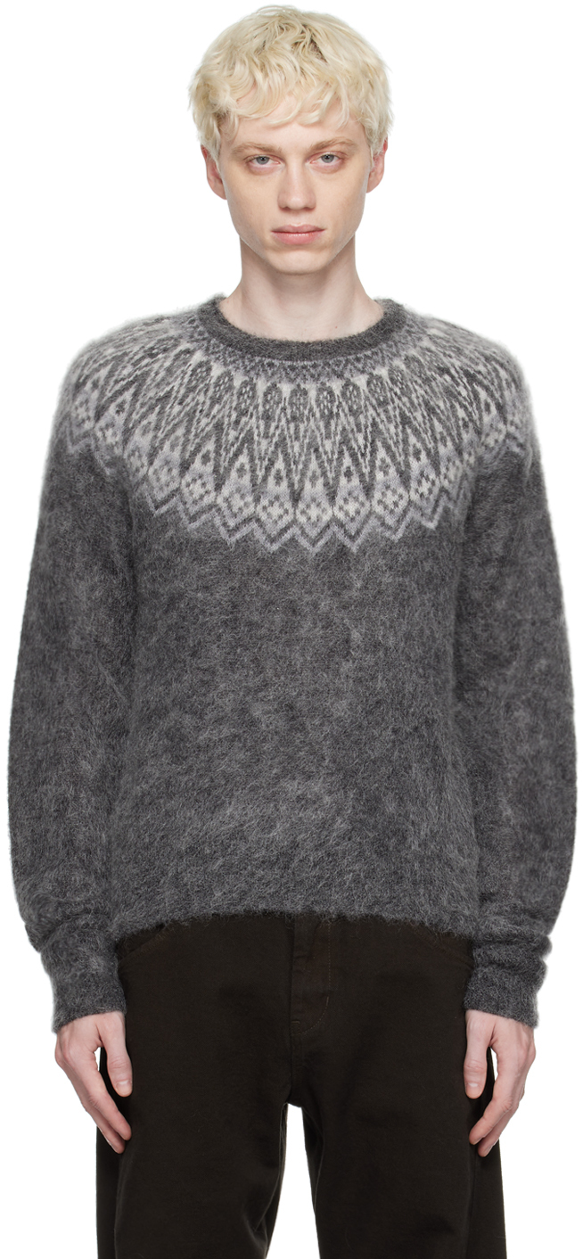 Gray Nordic Sweater