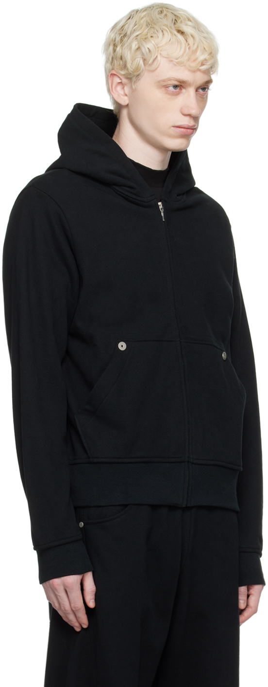 Omar Afridi Black Zip-Up Hoodie | Smart Closet Omar Afridi Black Zip-Up Hoodie | Smart Closet
