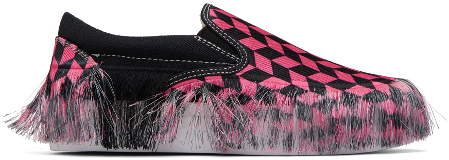Doublet Pink Fringe Sneakers