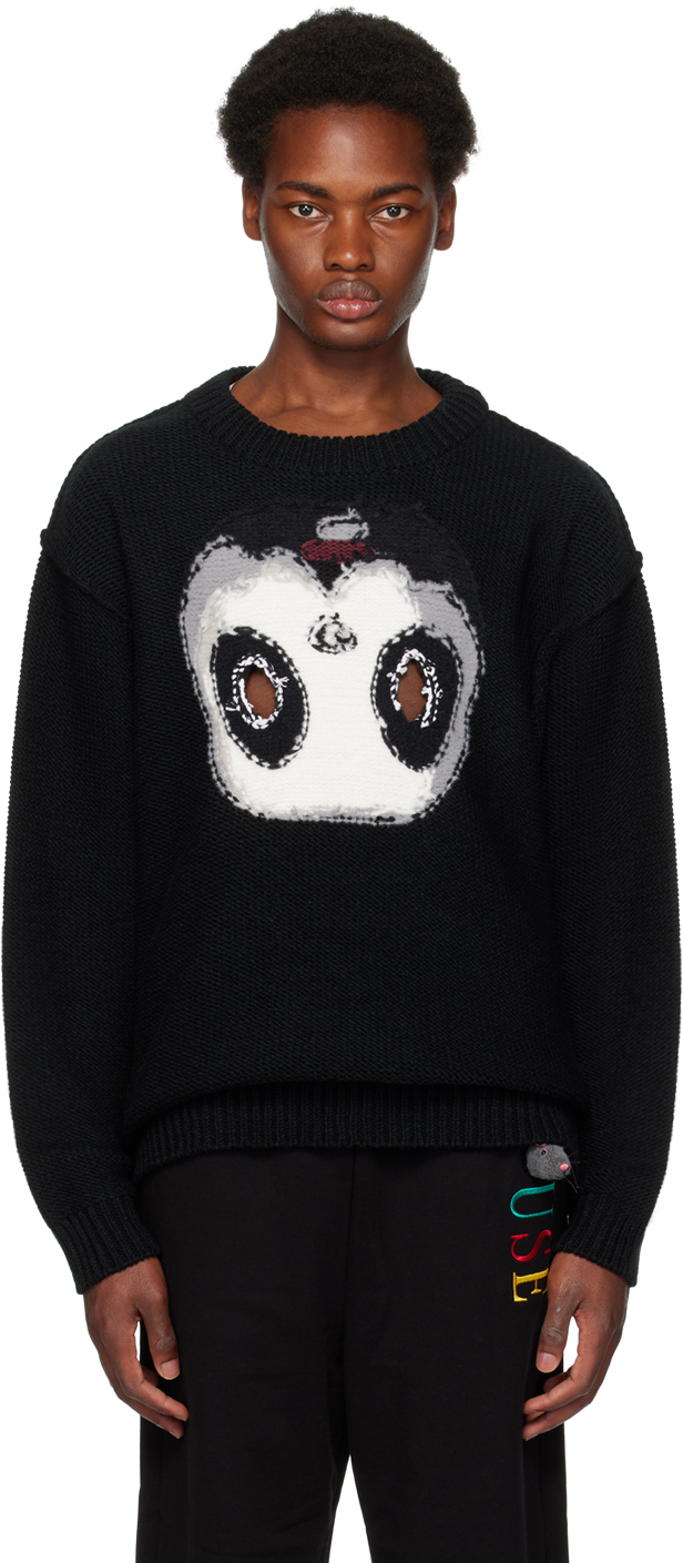 Black Intarsia Sweater