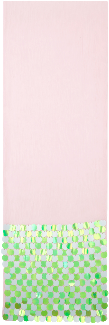 Caro Editions Pink Ursula Scarf In Pale Pink