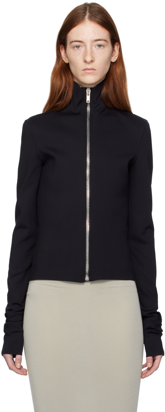 【関税込み】Rick Owens Lilies ブラック Ella ジャケット Black Ella Jacket by Rick Owens Lilies on Sale